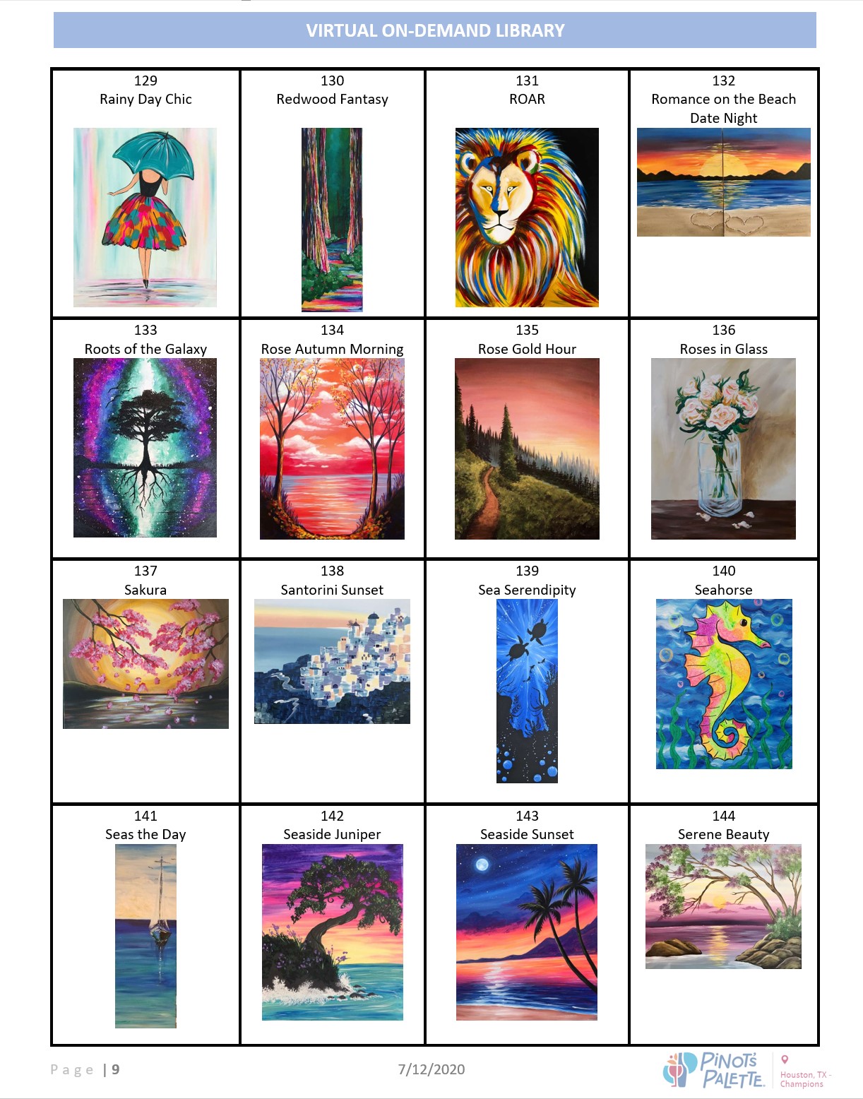 VIRTUAL ON-DEMAND CATALOG OF 200+ PAINTINGS IN OUR SHOP (ART SUPPLIES)